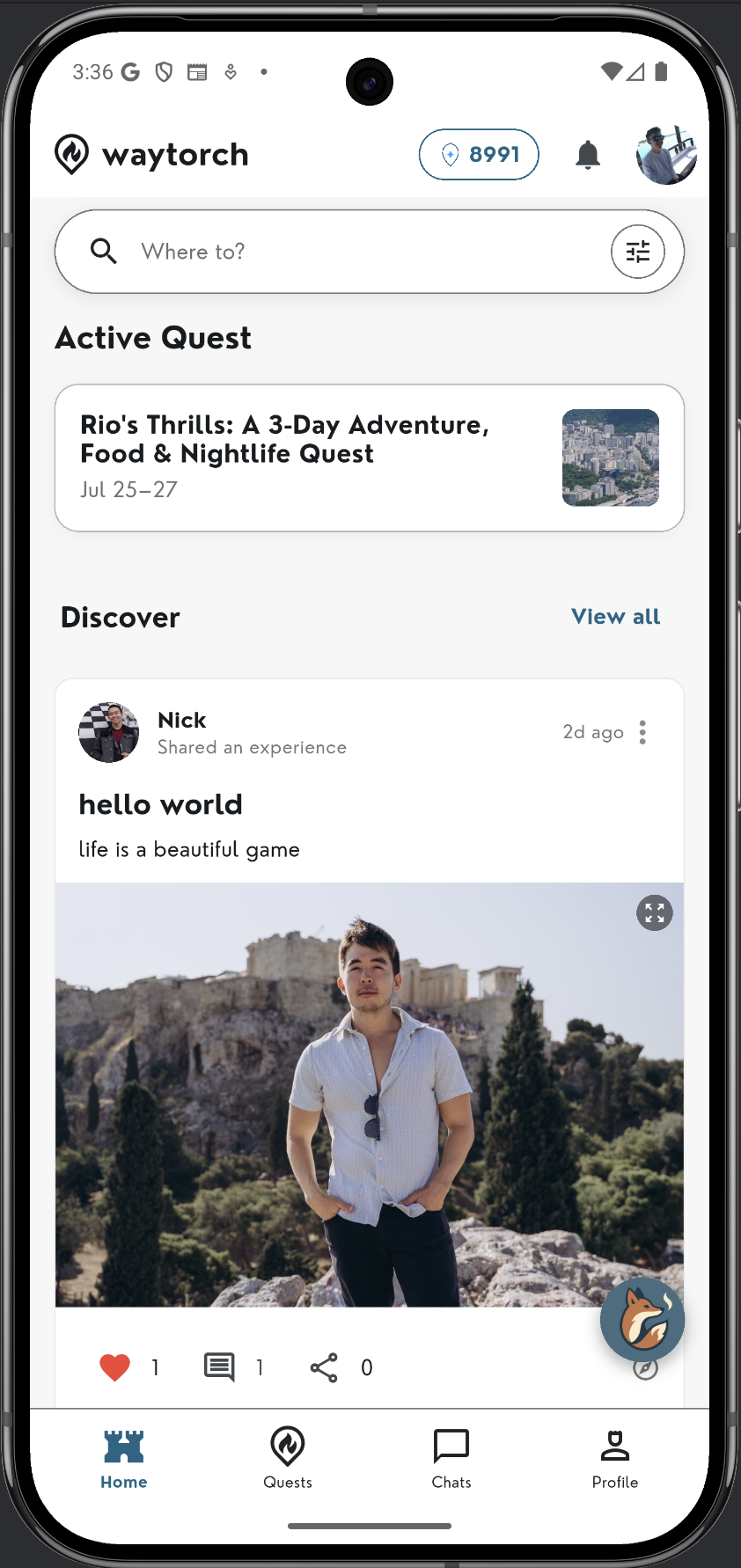 Home Screen